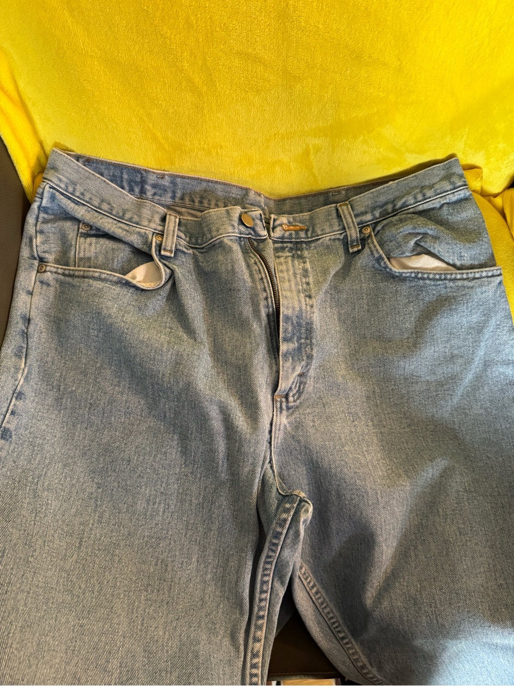 Wrangler Light Blue Relaxed Fit Men’s Jeans